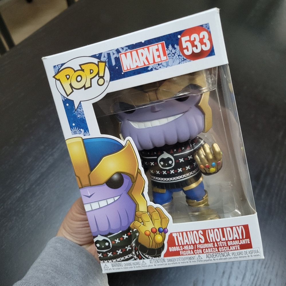 Marvel Thanos Holiday Pop! Bobble-Head Ugly Christmas Sweater